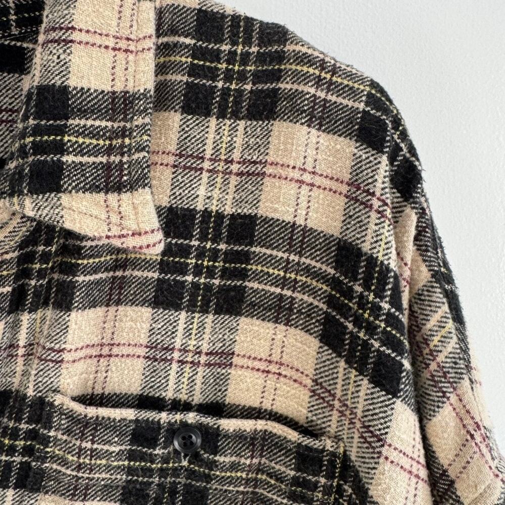 R13 Plaid Gathered Hem Workshirt Size XS - Picture 7 of 13